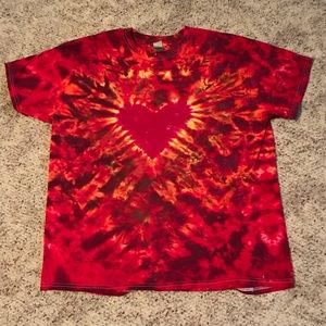 Tie dye heart